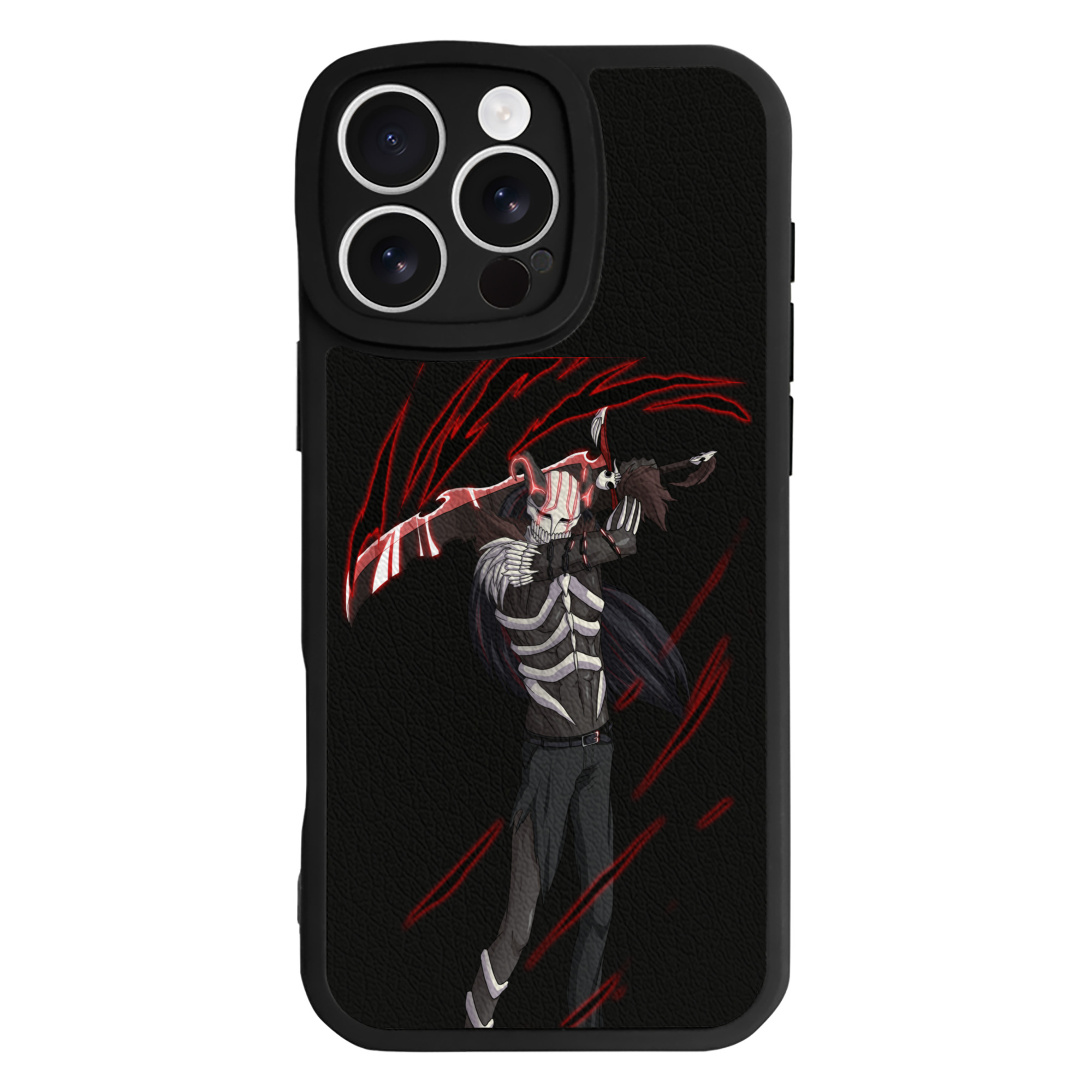 ブリーチ 黒崎一護（くろさき いちご）BLEACH Kurosaki Ichigo 【iPhone 16シリーズ対応】シリコンスマホケース（レザー調） 材質：シリコン